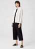 Silk & Organic Cotton Interlock Shaped Jacket
