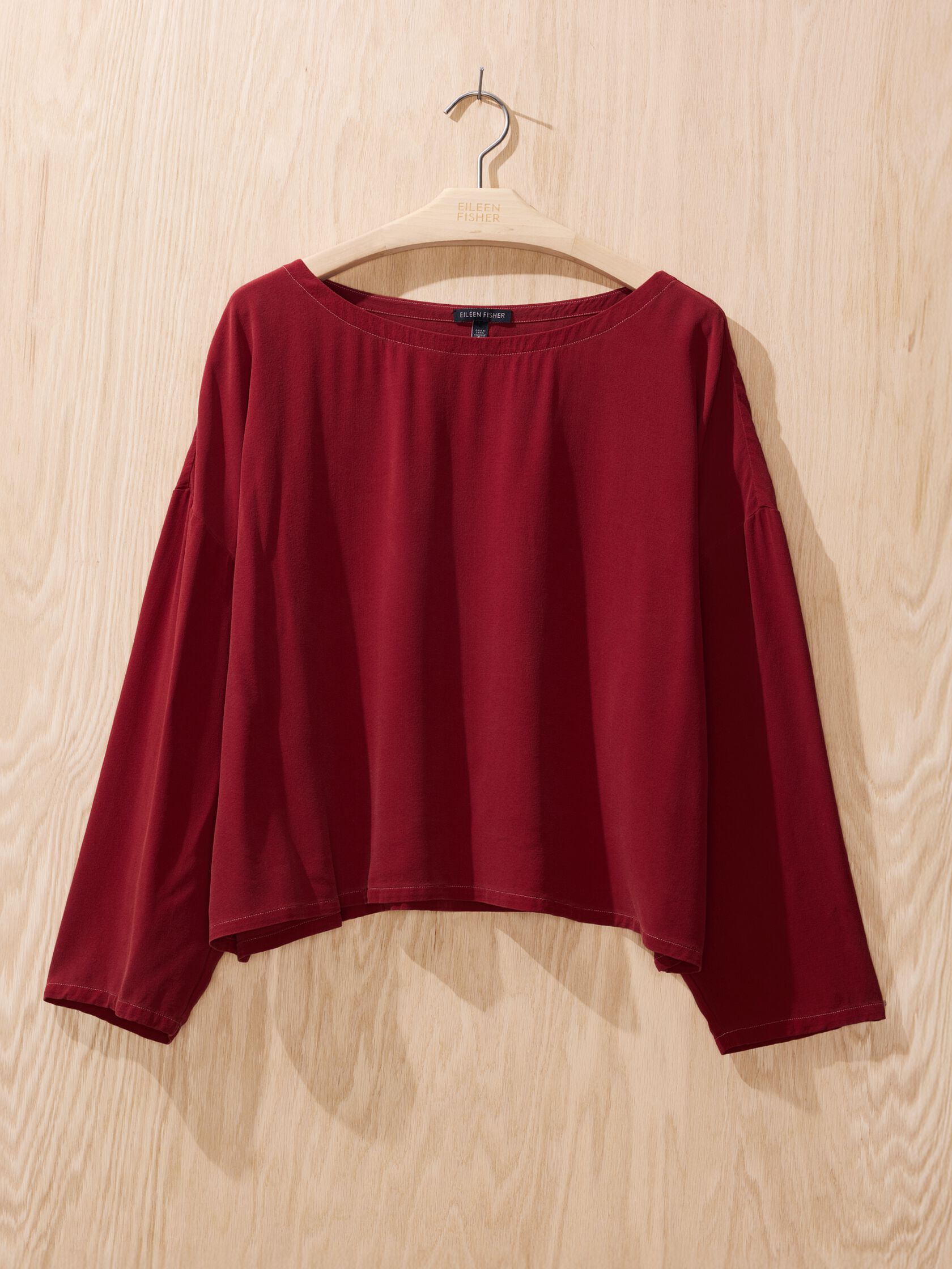 Renew Overdye Silk Crepe Top, XL