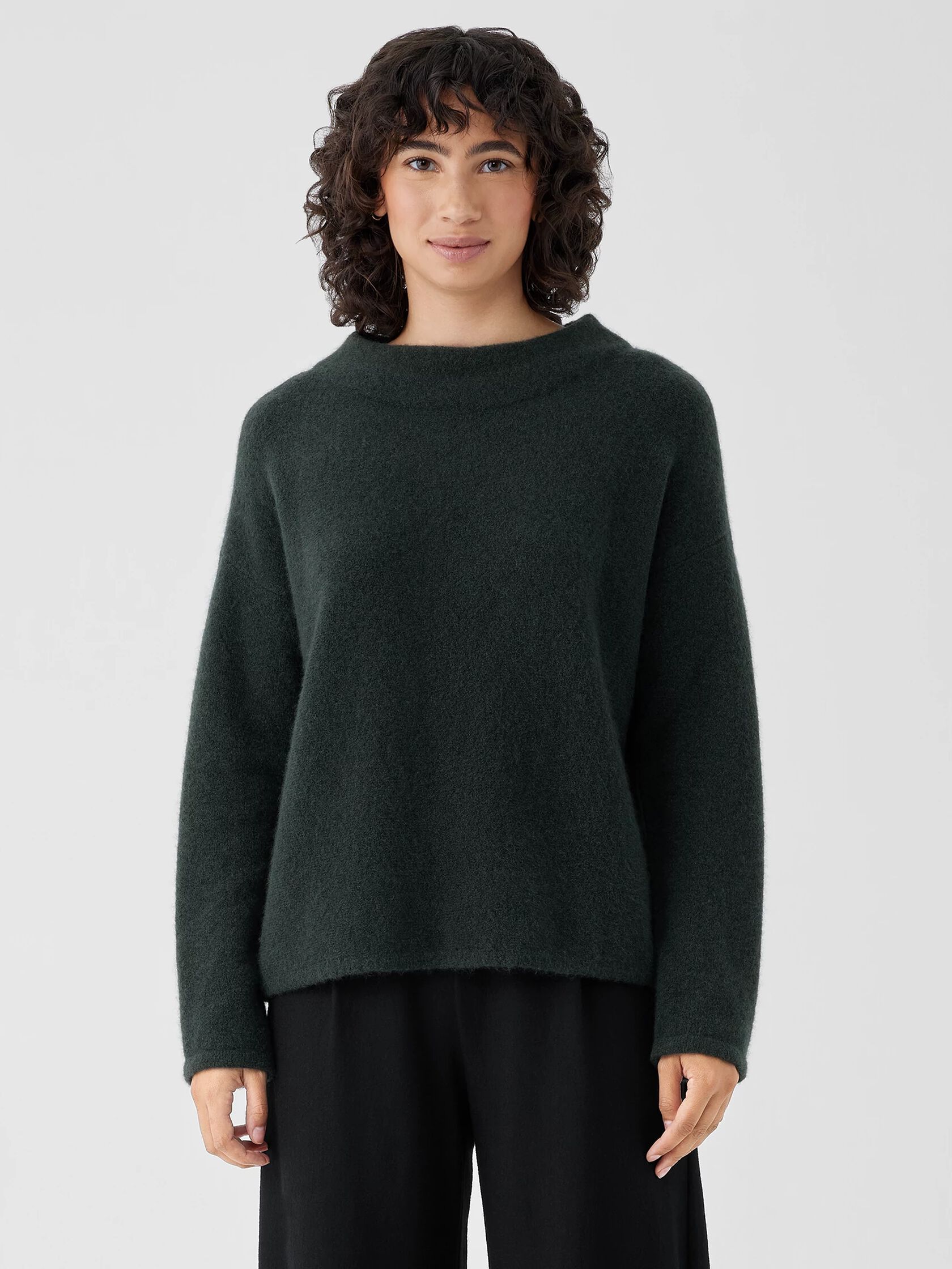 Cashmere Silk Bliss Funnel Neck Top