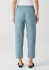 Washed Organic Linen Delave Lantern Pant