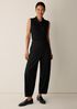 Extra-Fine Ponte Curved Lantern Pant