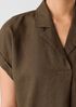 Organic Linen Notch Collar Dress