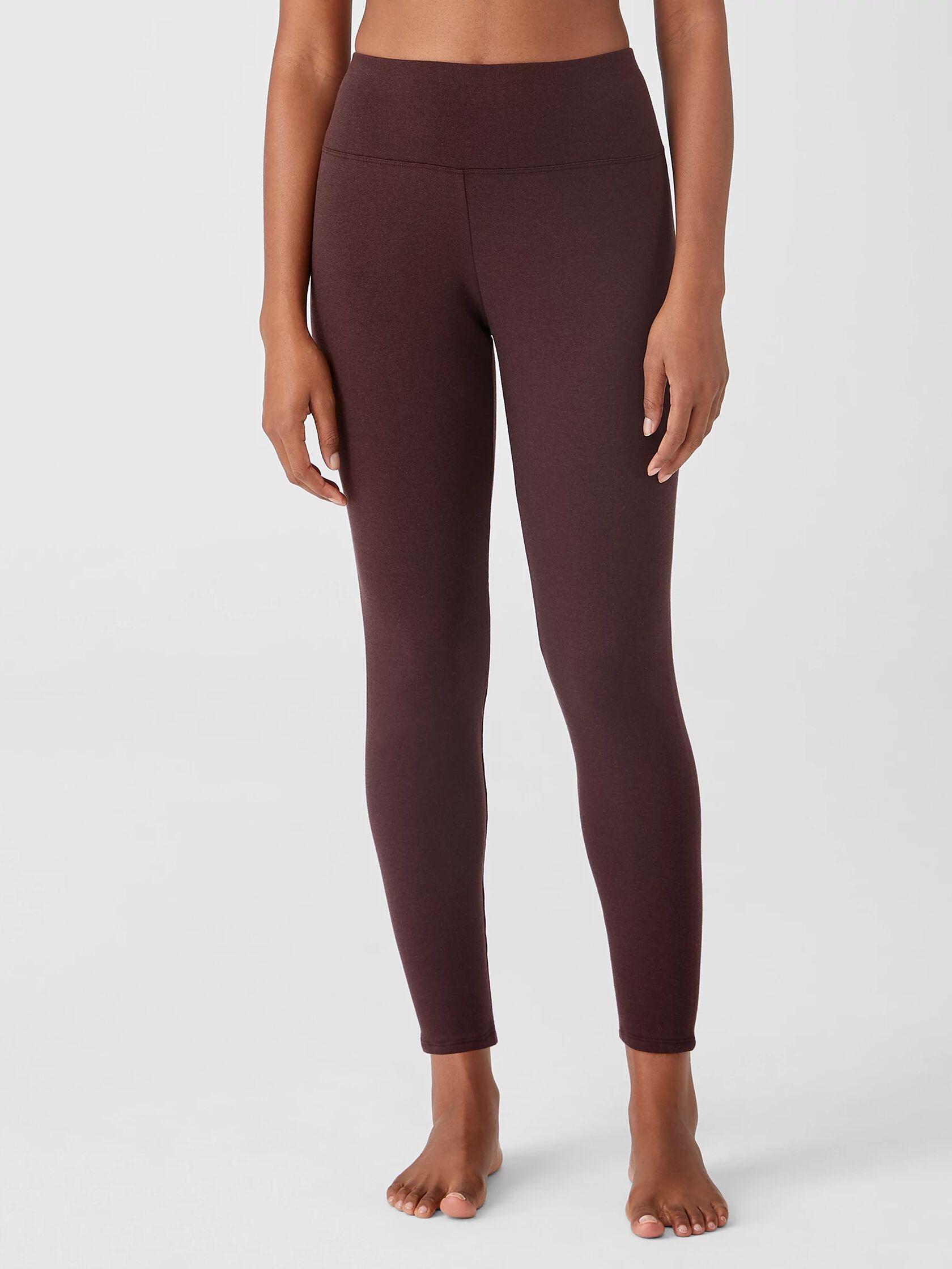 Cozy Brushed Terry High-Waisted Leggings