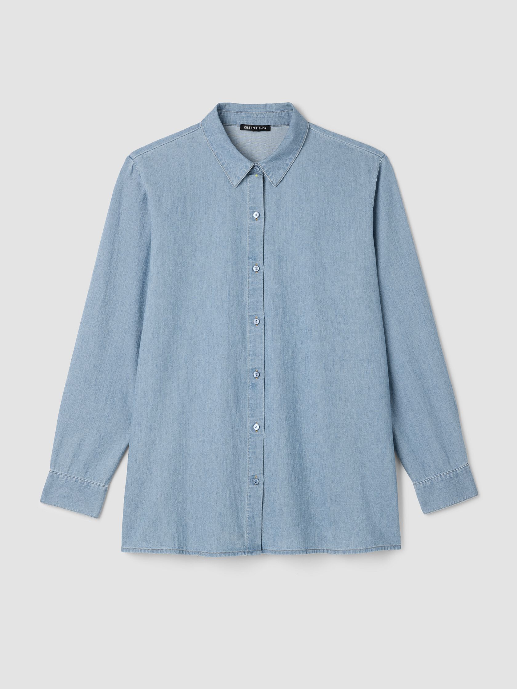 Airy Organic Cotton Twill Classic Collar Shirt