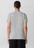 Striped Organic Linen Jersey V-Neck Tee