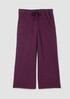 Lightweight Organic Cotton Terry Wide-Leg Pant