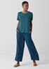 Organic Linen Jersey Crew Neck Tee