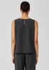 Mini Check Crepe Round Neck Tank