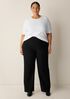Washable Stretch Crepe Straight Pant