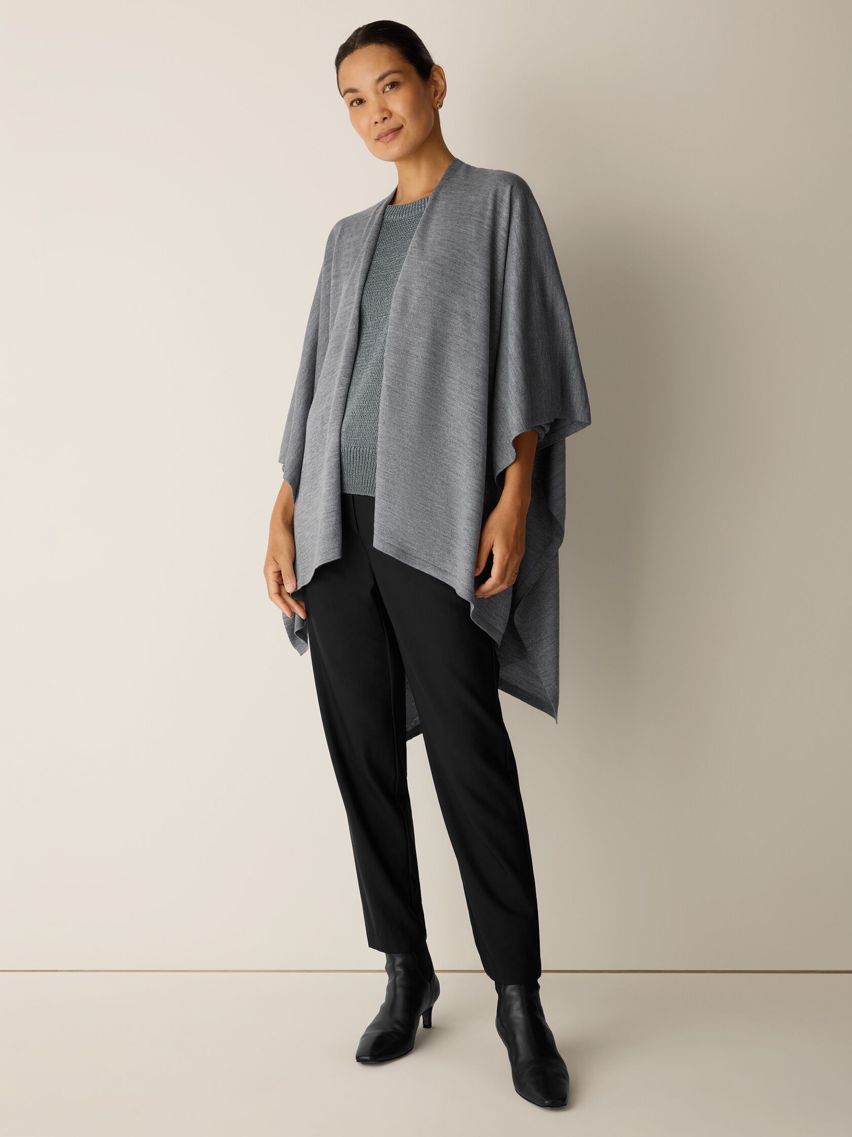Wool Shimmer Serape in Regenerative Wool