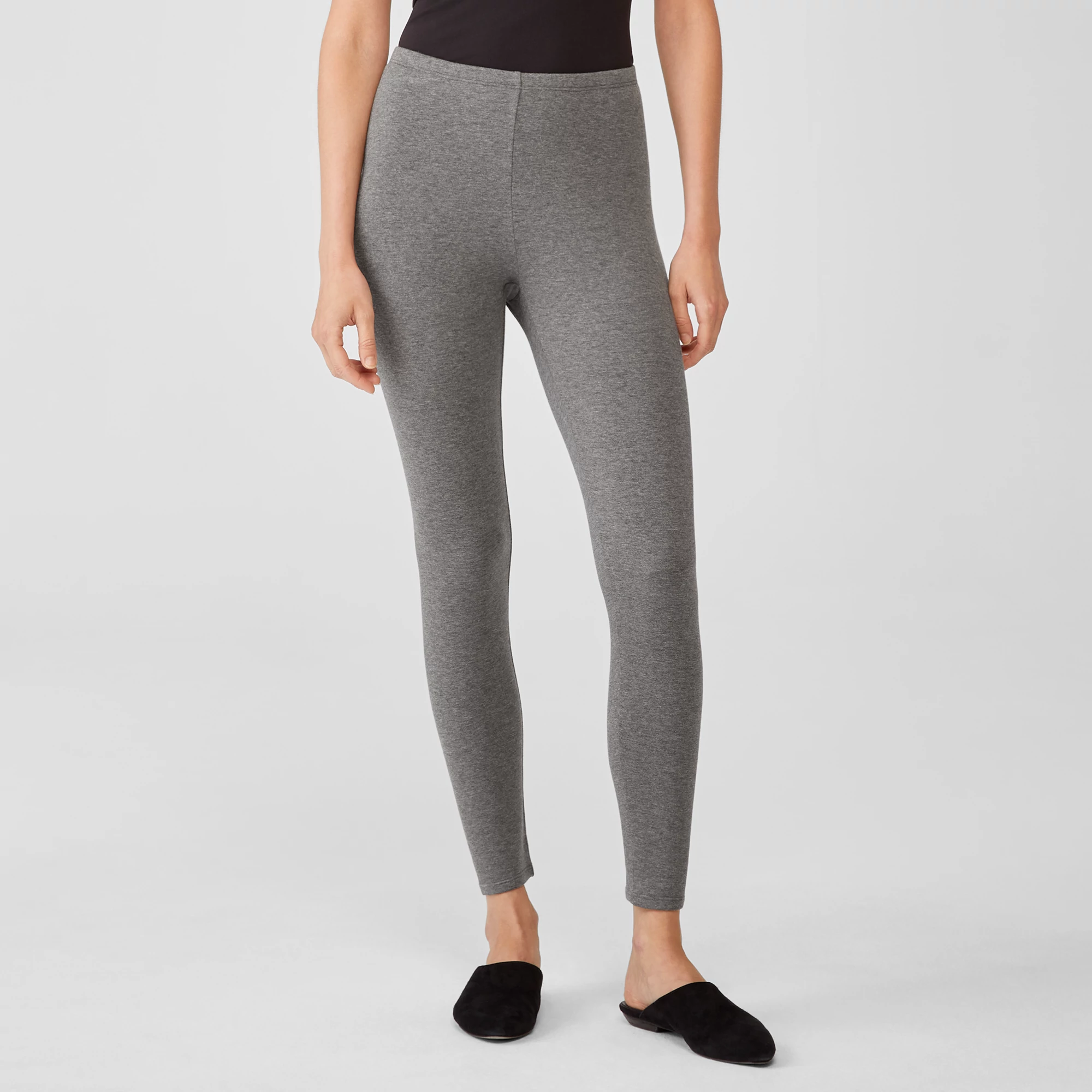 Cozy Brushed Terry Leggings | EILEEN FISHER