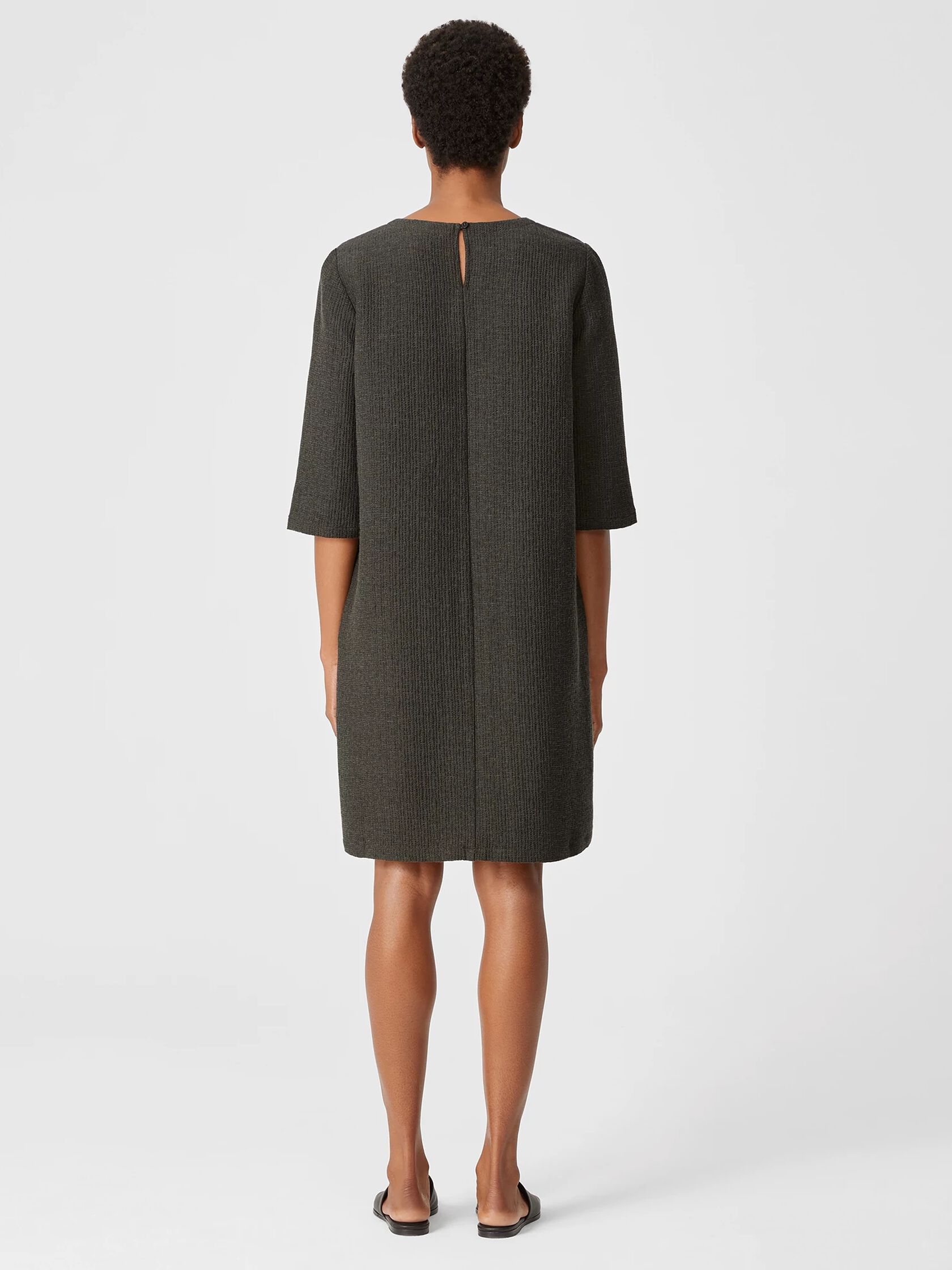 Textured Cotton Ripple Dress