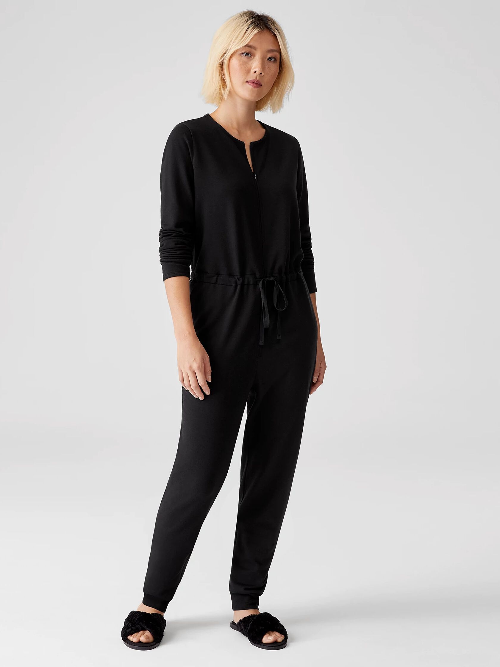 Cozy Brushed Terry Jumpsuit