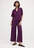 Woven Pliss&eacute; Wide-Leg Pant