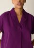 Stretch Organic Cotton Poplin Notch Collar Dress