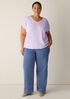 Organic Linen Jersey V-Neck Tee