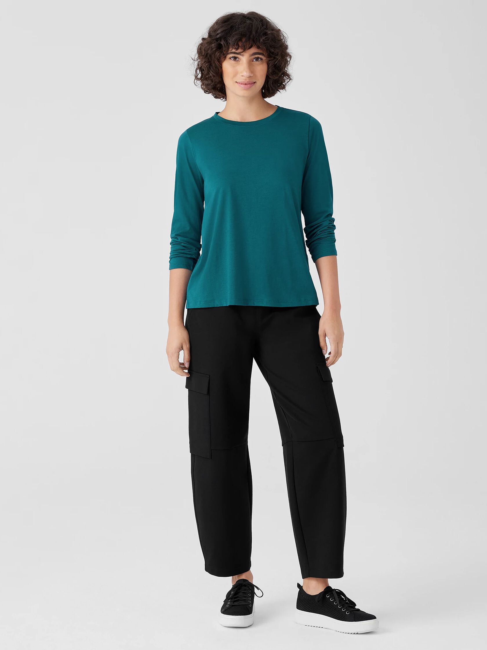 Organic Pima Cotton Jersey Long-Sleeve Tee