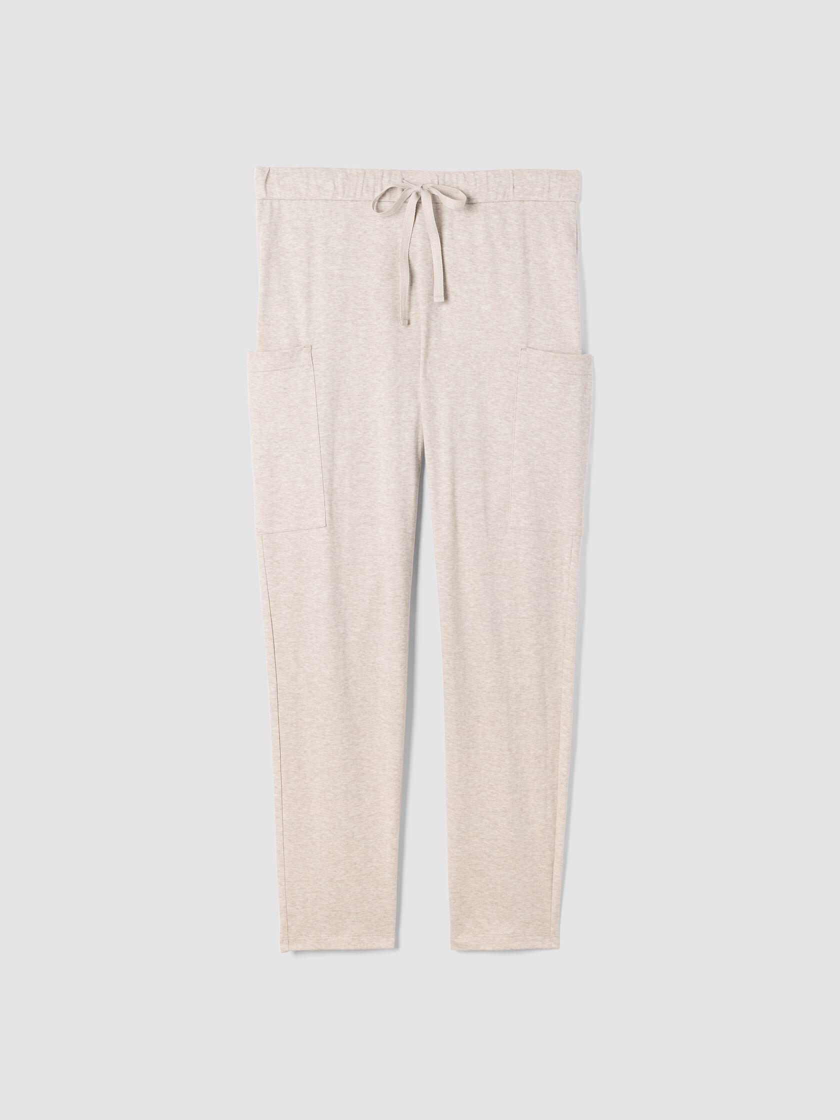 Mélange Organic Cotton Interlock Slouchy Sleep Pant