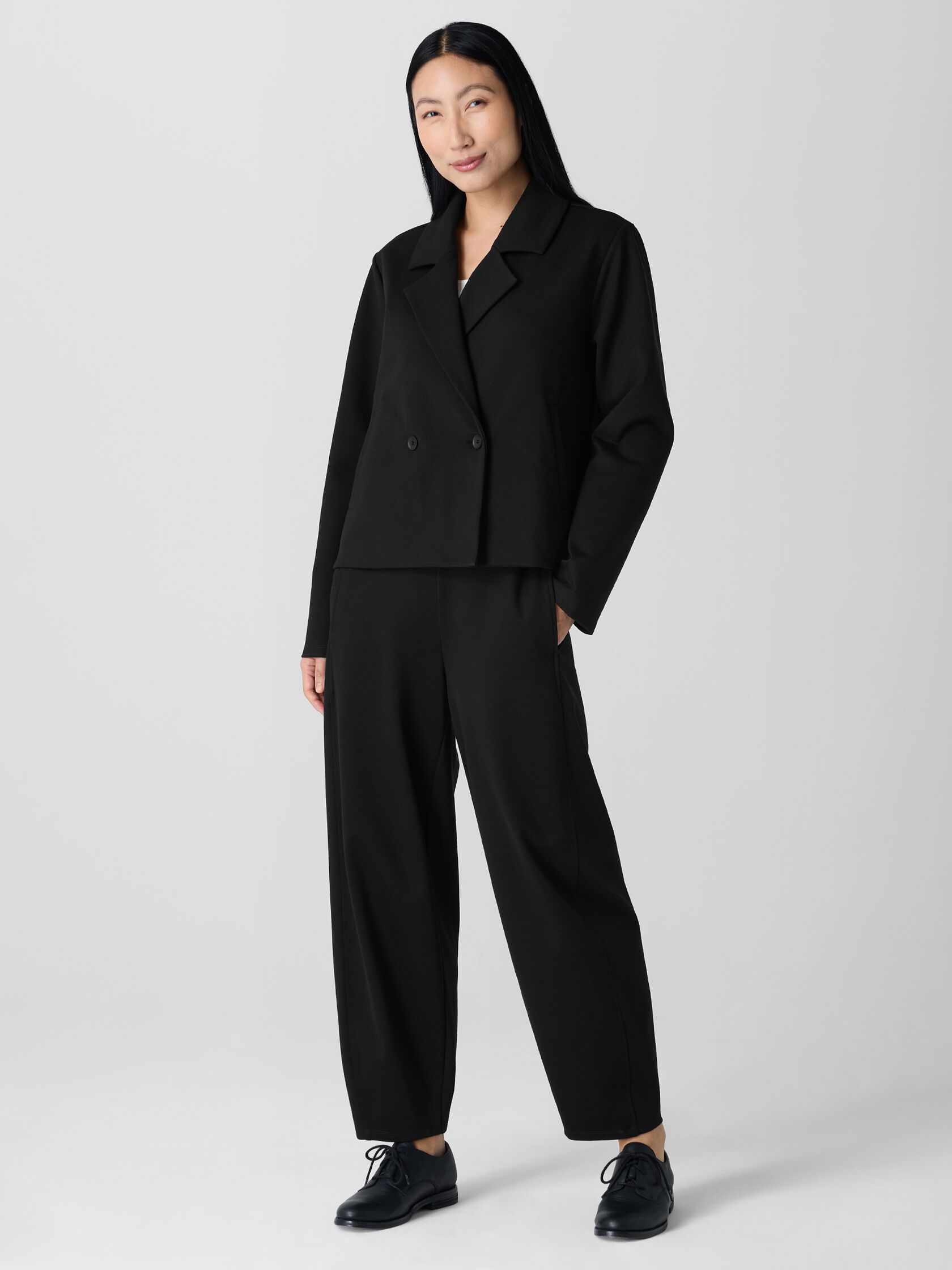 Washable Flex Ponte Short Blazer