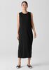 Stretch Jersey Knit Round Neck Dress