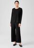 Stretch Jersey Knit Side-Zip Box-Top