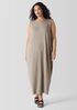 Stretch Jersey Knit Round Neck Dress