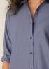 Striped Organic Cotton Poplin Classic Collar Shirt