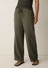 Slubby Organic Cotton Linen Full-Length Straight Pant