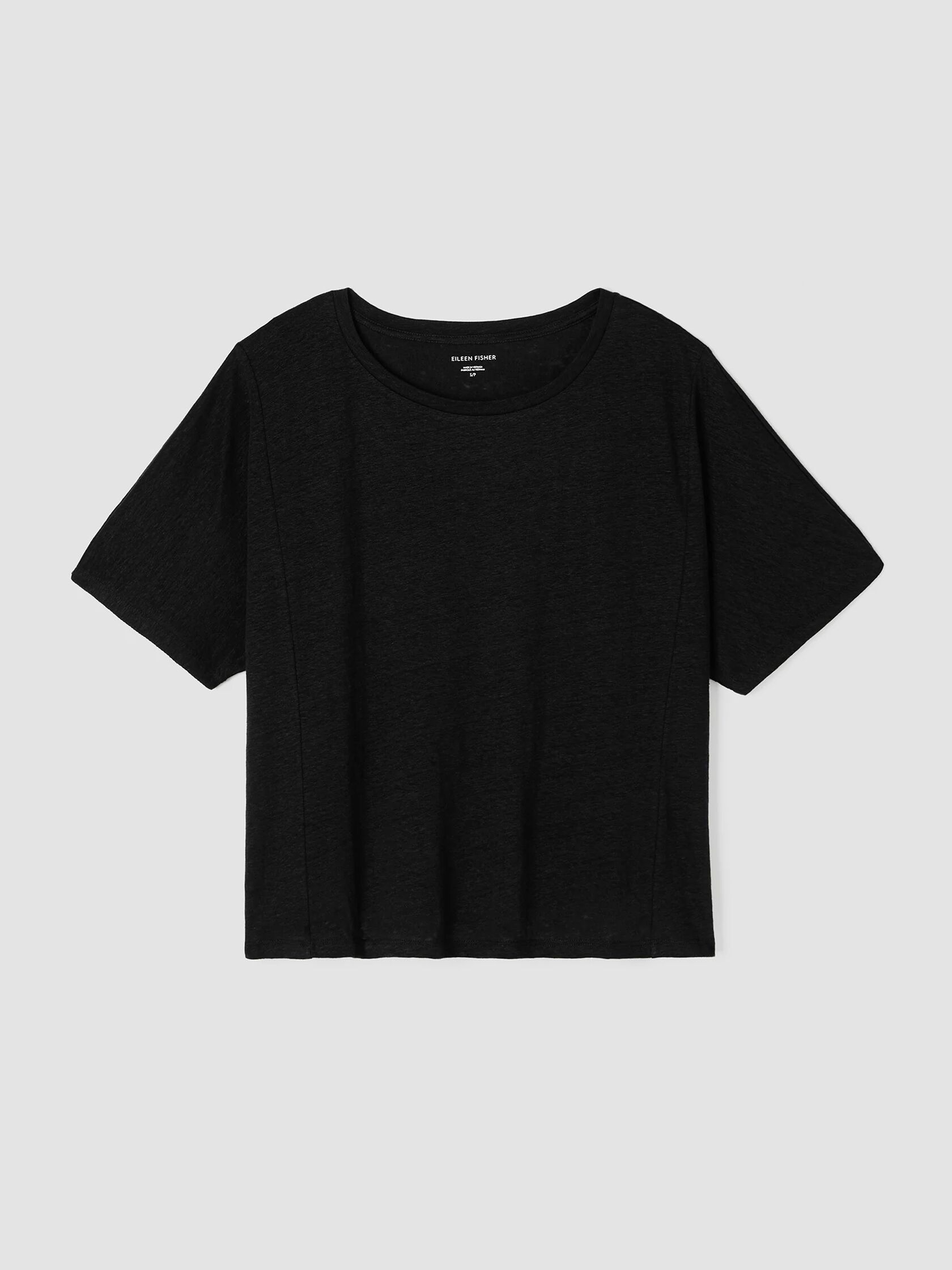 Organic Linen Jersey Round Neck Tee