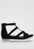 Sola Tumbled Nubuck Leather Sneaker Sandal