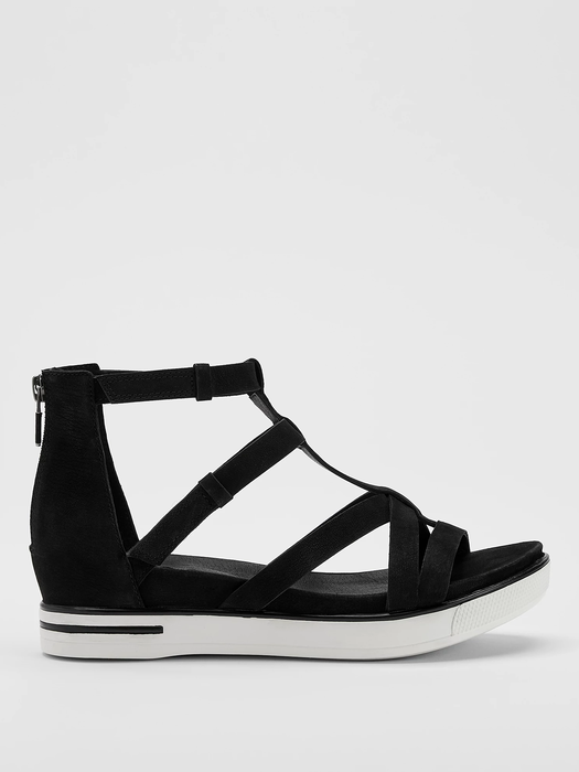 Sola Tumbled Nubuck Leather Sneaker Sandal