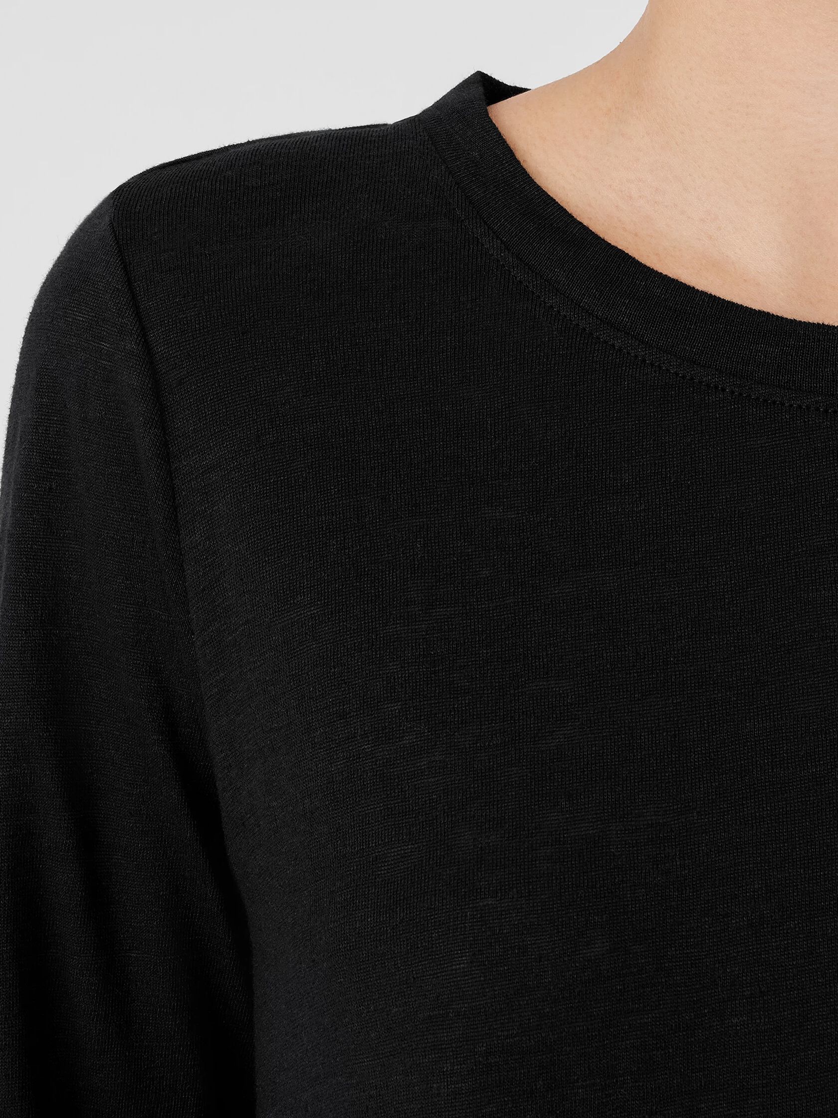 Organic Linen Jersey Long-Sleeve Tee