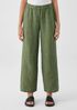 Washed Organic Linen Délavé Wide Trouser Pant