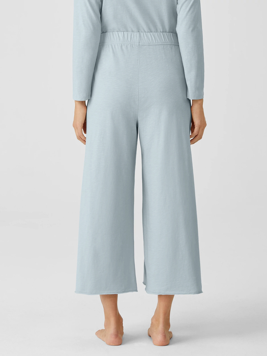 Slubby Organic Cotton Wide-Leg Sleep Pant