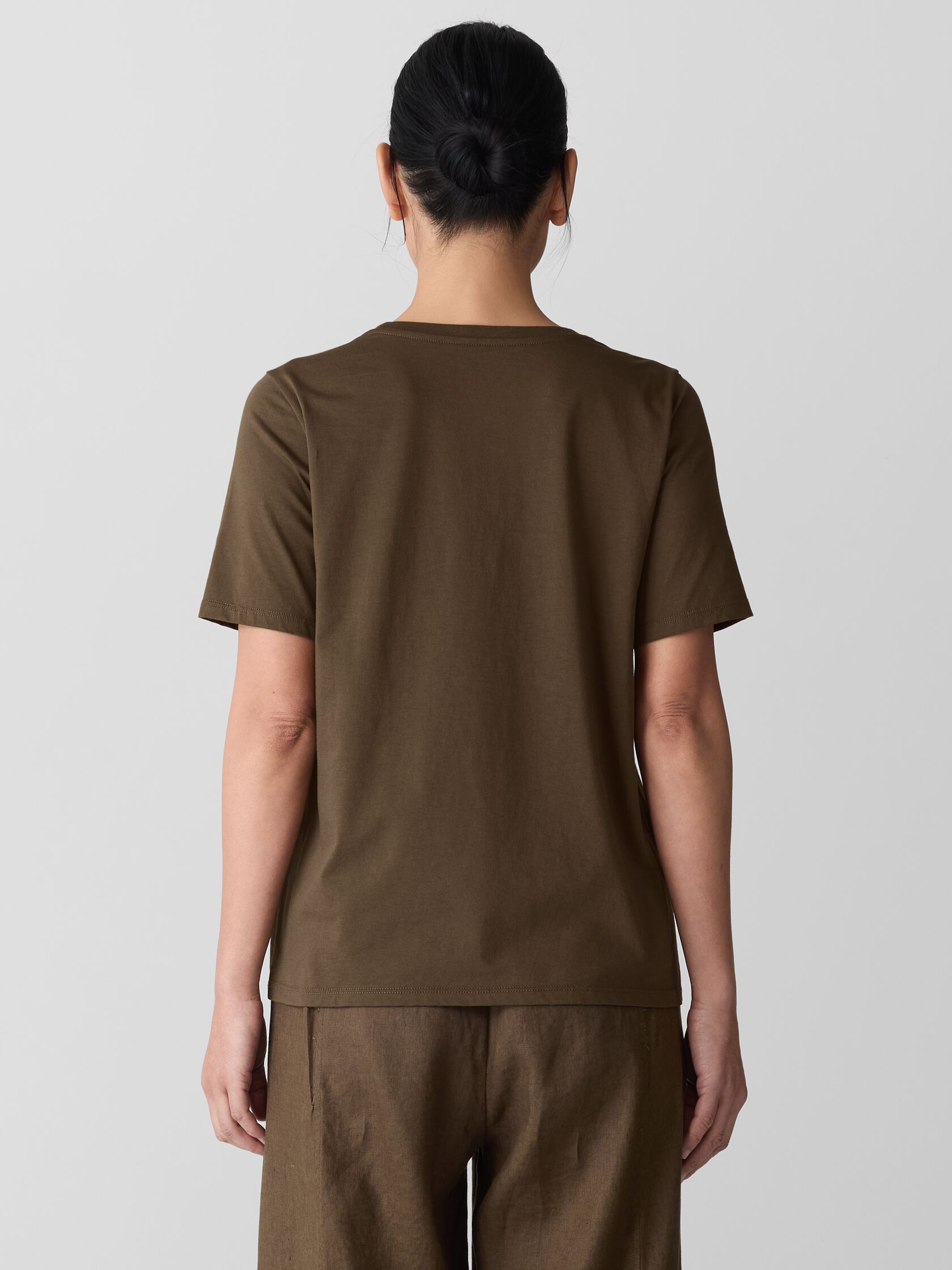 Organic Pima Cotton Jersey Round Neck Tee