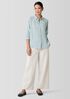 Silk Georgette Crepe Classic Collar Shirt