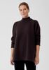 Boucle Wool Knit Turtleneck Top