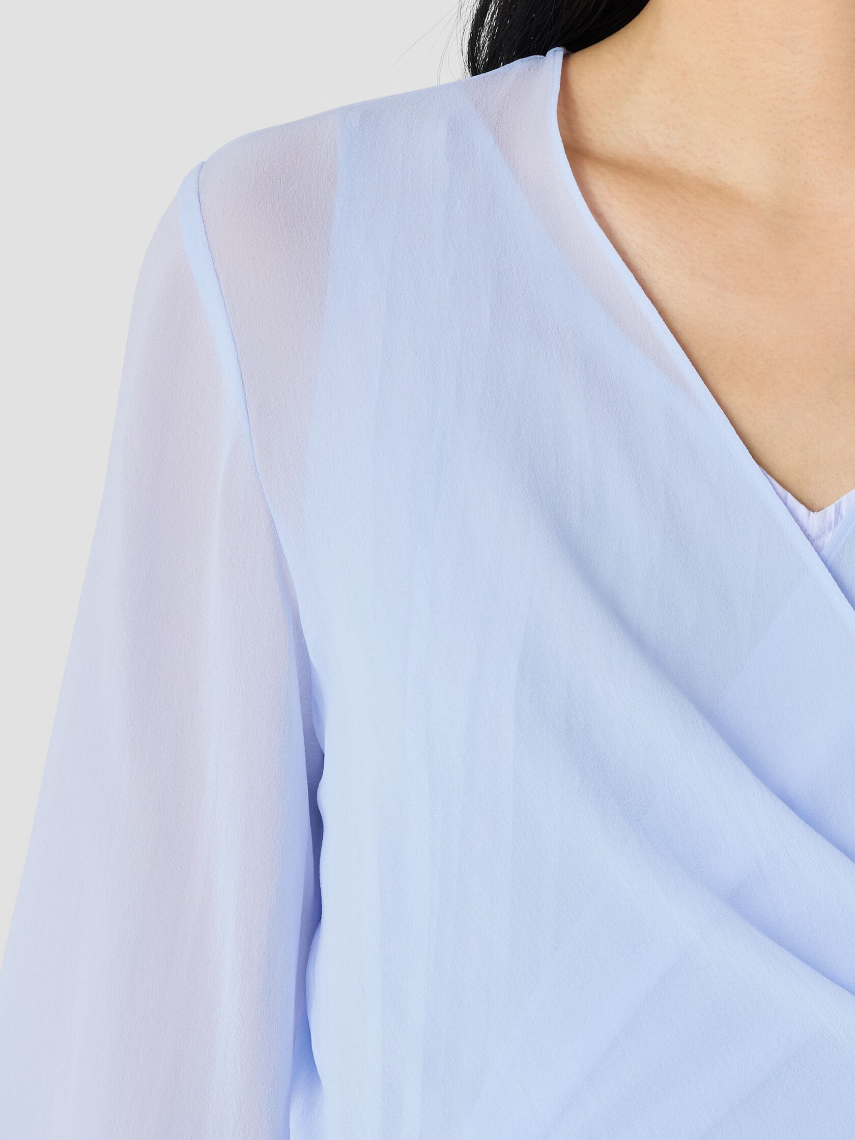 Sheer Silk Georgette Tie Jacket