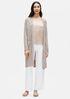 Organic Linen Melange Long Cardigan