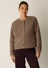 Wool Fluff Round Neck Jacket