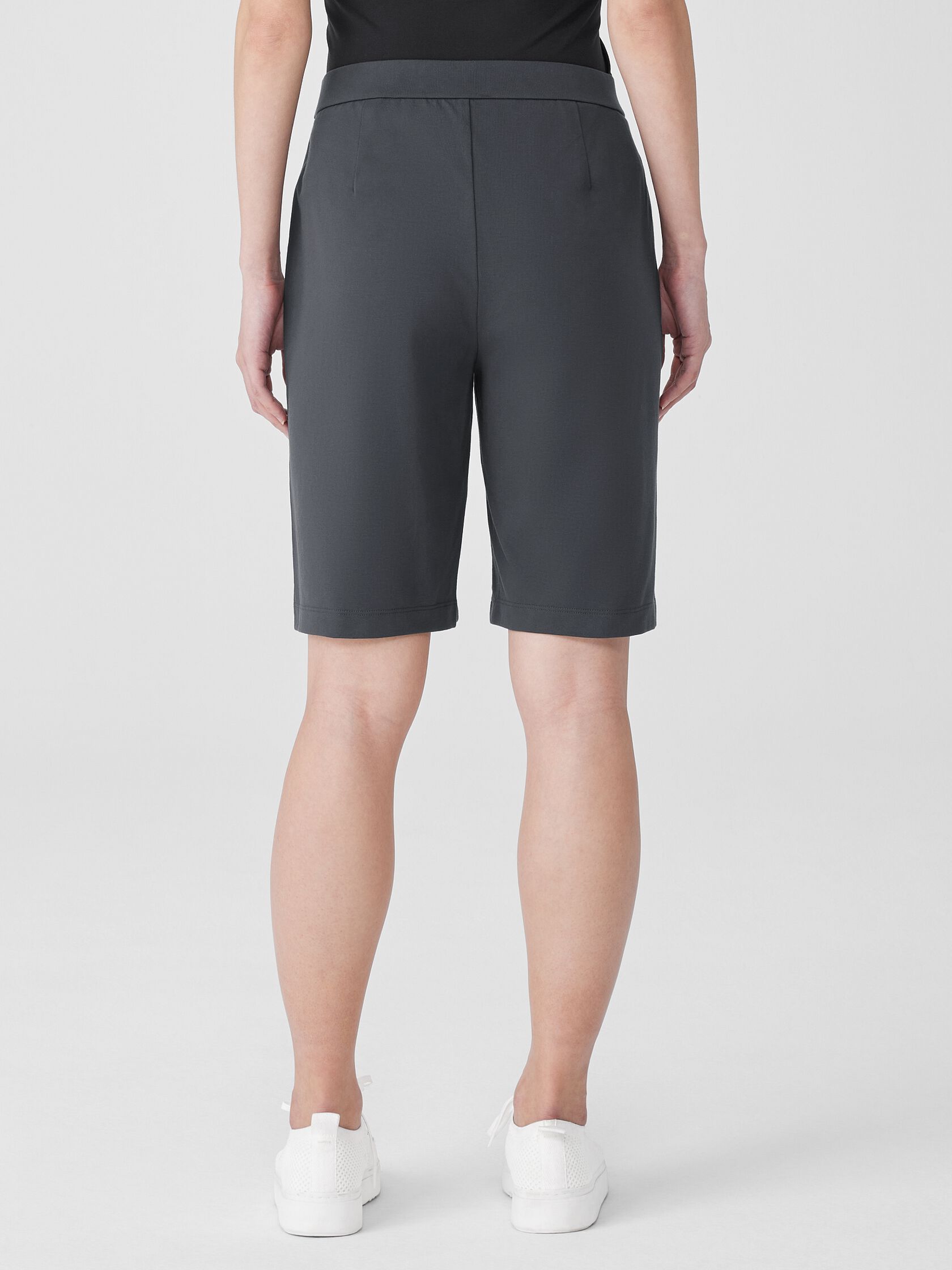 Pima Cotton Stretch Jersey Walking Shorts
