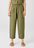 Washed Organic Linen Delave Lantern Pant