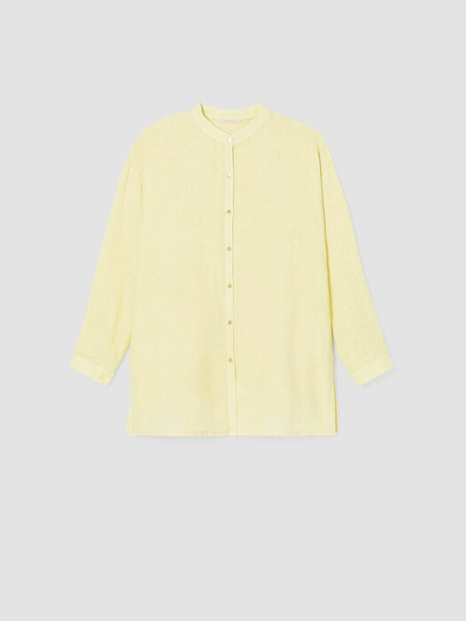 Garment-Dyed Organic Handkerchief Linen Shirt