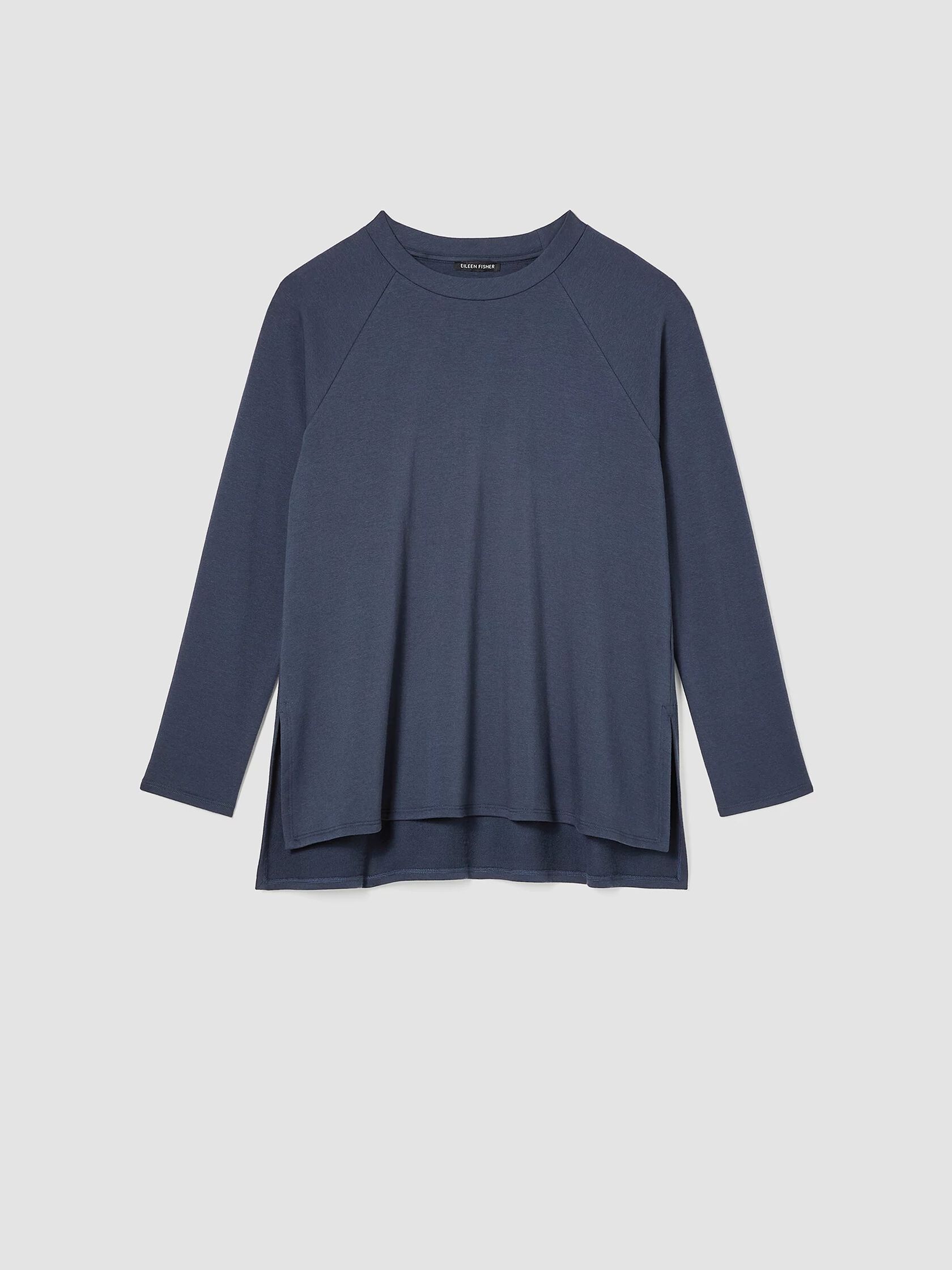 Cozy Brushed Terry Raglan-Sleeve Top