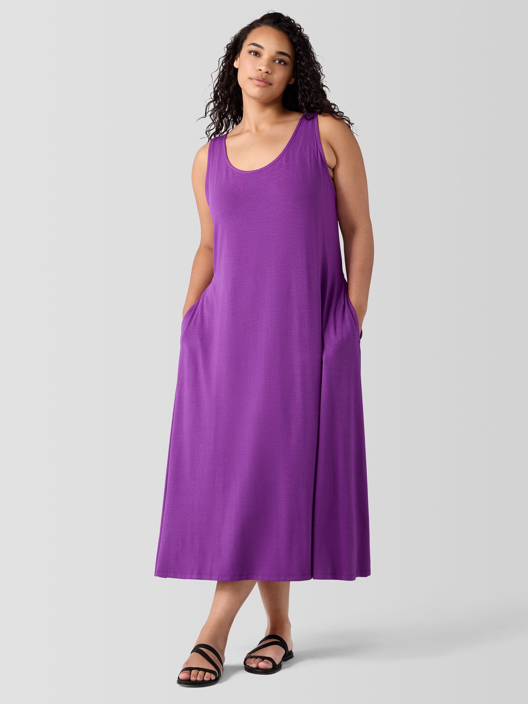 Fine Jersey Racer-Back Tank Dress