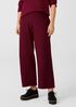 Boiled Wool Jersey Straight Pant