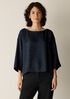 Dimensional Silk Jacquard Box-Top