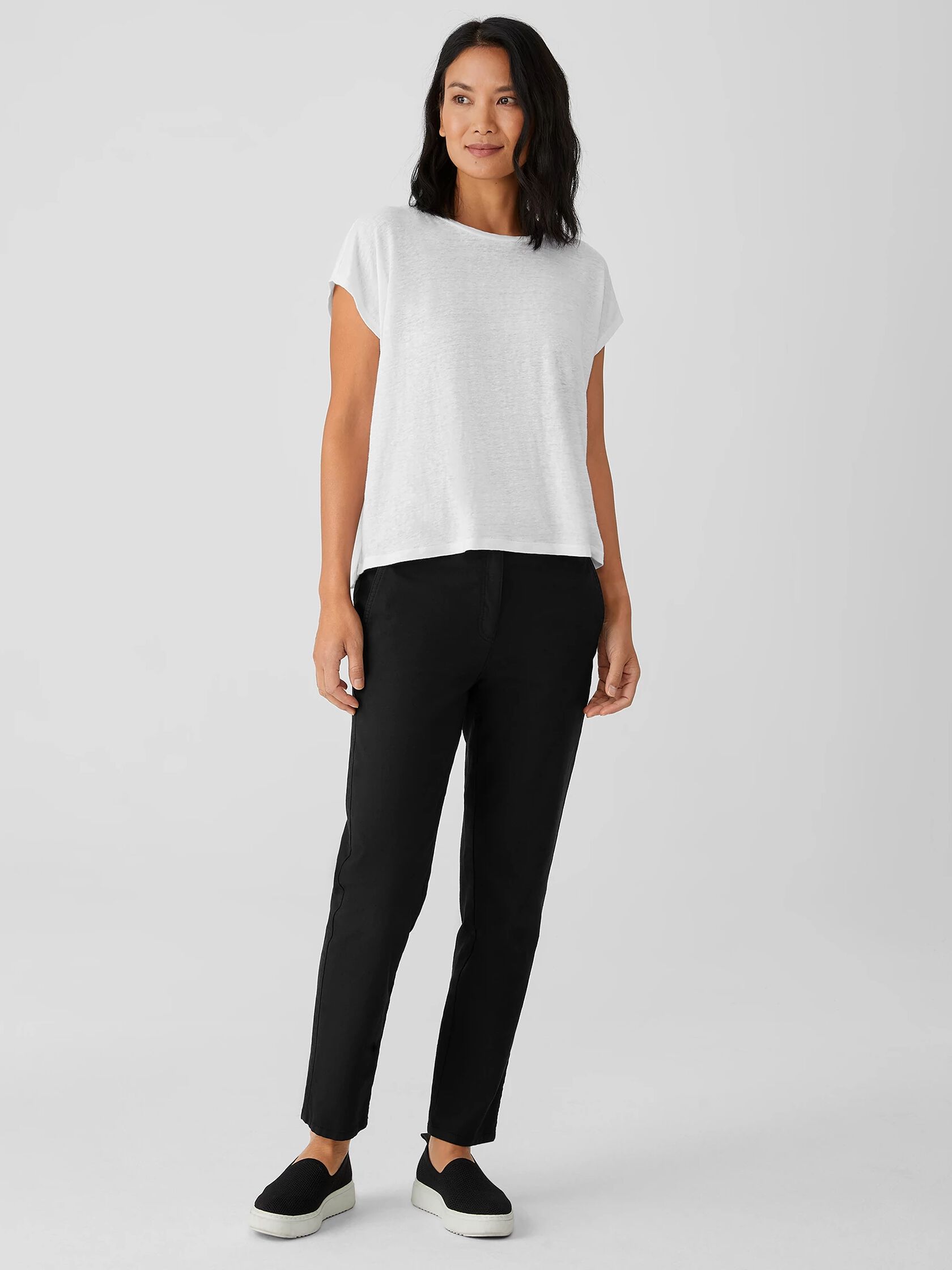 Organic Linen Jersey Square Top