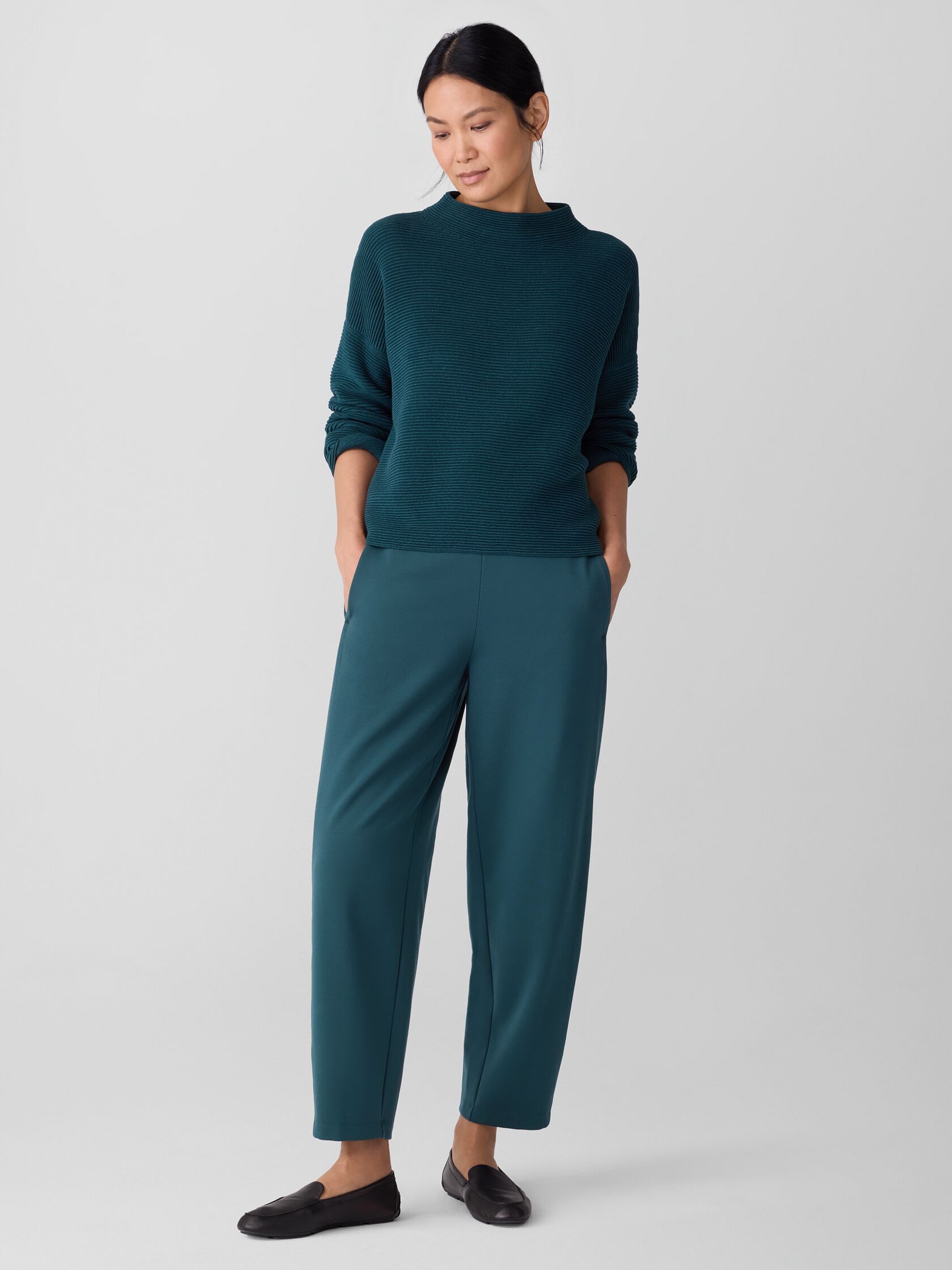 Washable Flex Ponte Lantern Pant