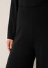 Stretch Jersey Knit Wide-Leg Pant
